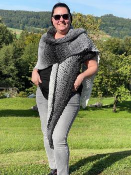 Häkel - Anleitung Tuch *Little Big Poppy* das Originale von Astrid Klemm